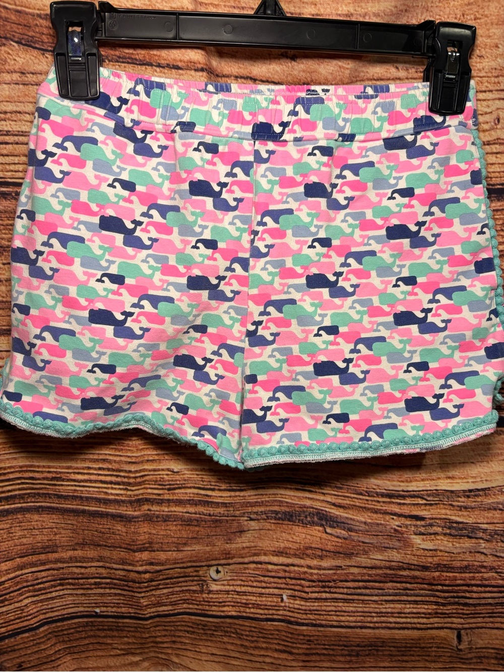 Vineyard Vines Pink, Navy & Mint Whale-Print Shorts